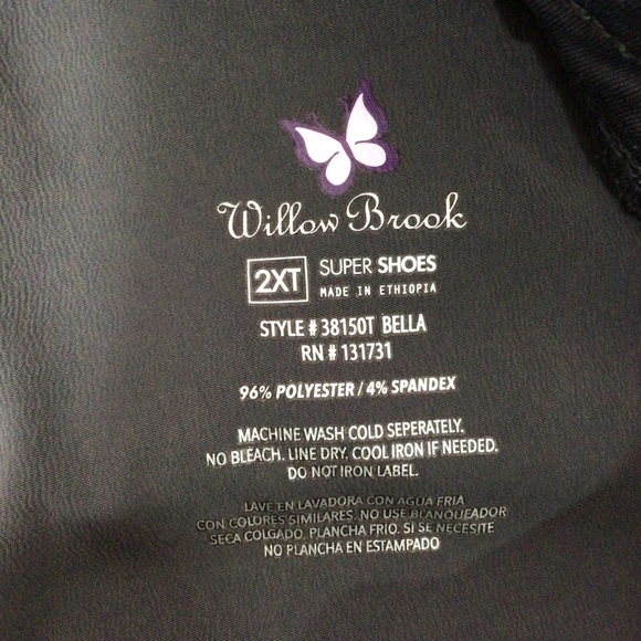 Willow Brook Gray Scrub Pants - Size 2XT - Picture 9 of 9